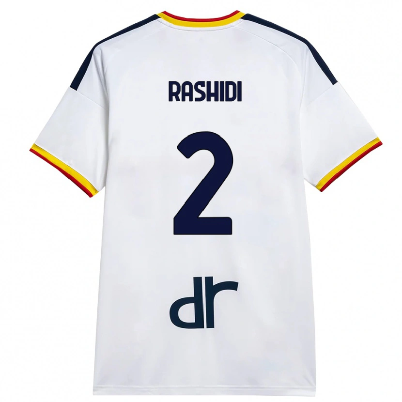 Danxen Homme Maillot William Rashidi #2 Blanc Jaune Rouge Tenues Extérieur 2026/27 T-Shirt