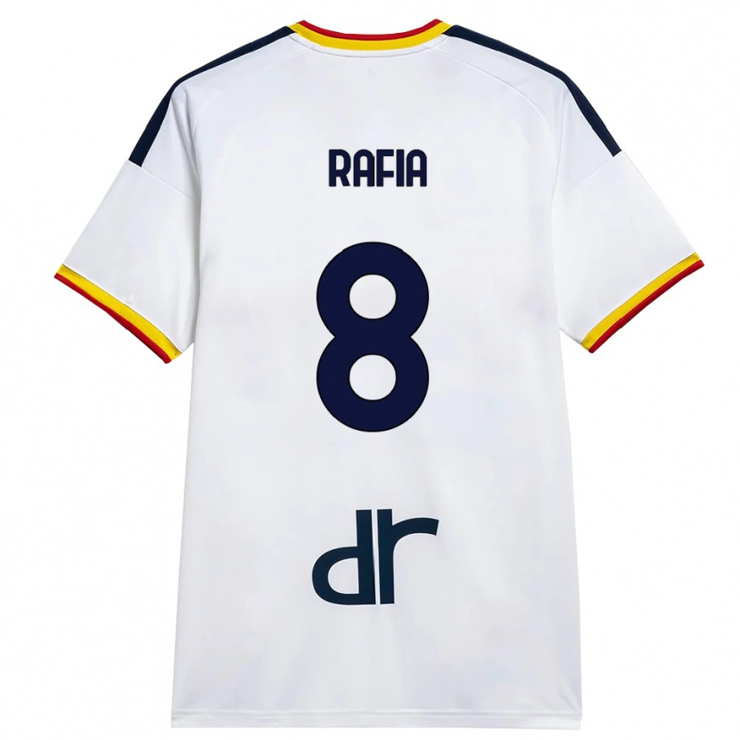 Danxen Homme Maillot Hamza Rafia #8 Blanc Jaune Rouge Tenues Extérieur 2026/27 T-Shirt
