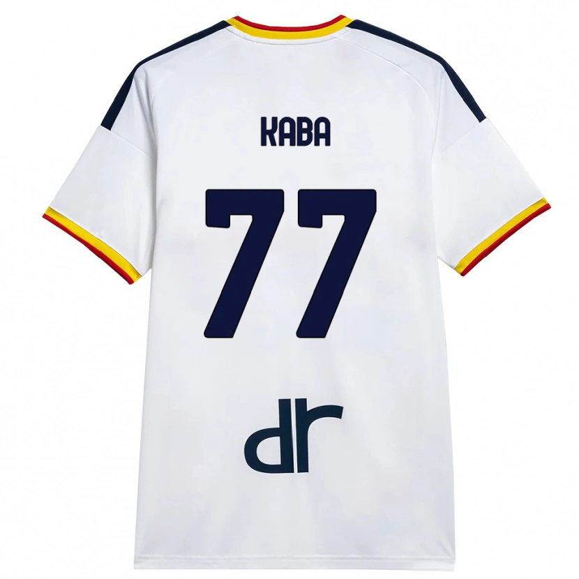 Danxen Homme Maillot Mohamed Kaba #77 Blanc Jaune Rouge Tenues Extérieur 2026/27 T-Shirt