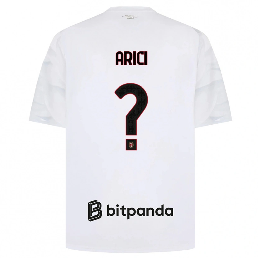 Danxen Homme Maillot Alberto Arici #0 Blanc Rouge Noir Tenues Extérieur 2026/27 T-Shirt
