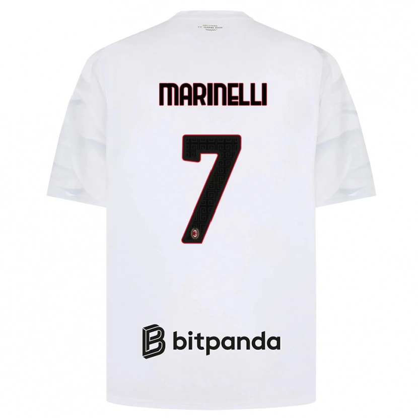 Danxen Homme Maillot Gloria Marinelli #7 Blanc Rouge Noir Tenues Extérieur 2026/27 T-Shirt