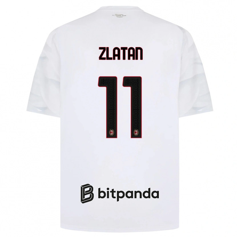 Danxen Homme Maillot Zlatan Ibrahimovic #11 Blanc Rouge Noir Tenues Extérieur 2026/27 T-Shirt