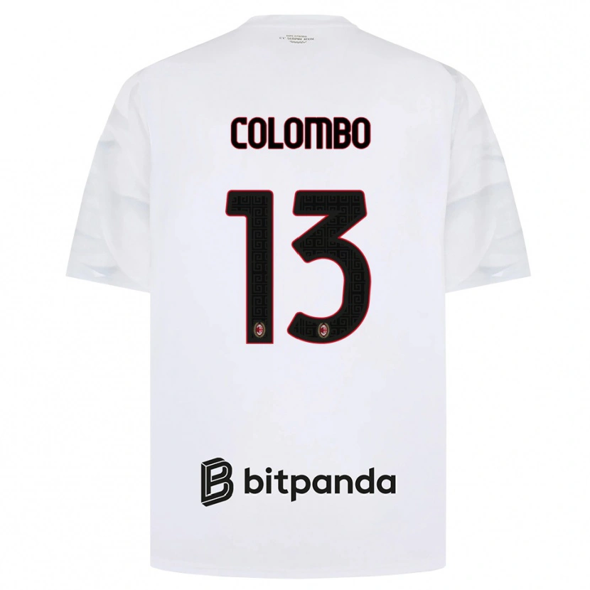 Danxen Homme Maillot Federico Colombo #13 Blanc Rouge Noir Tenues Extérieur 2026/27 T-Shirt