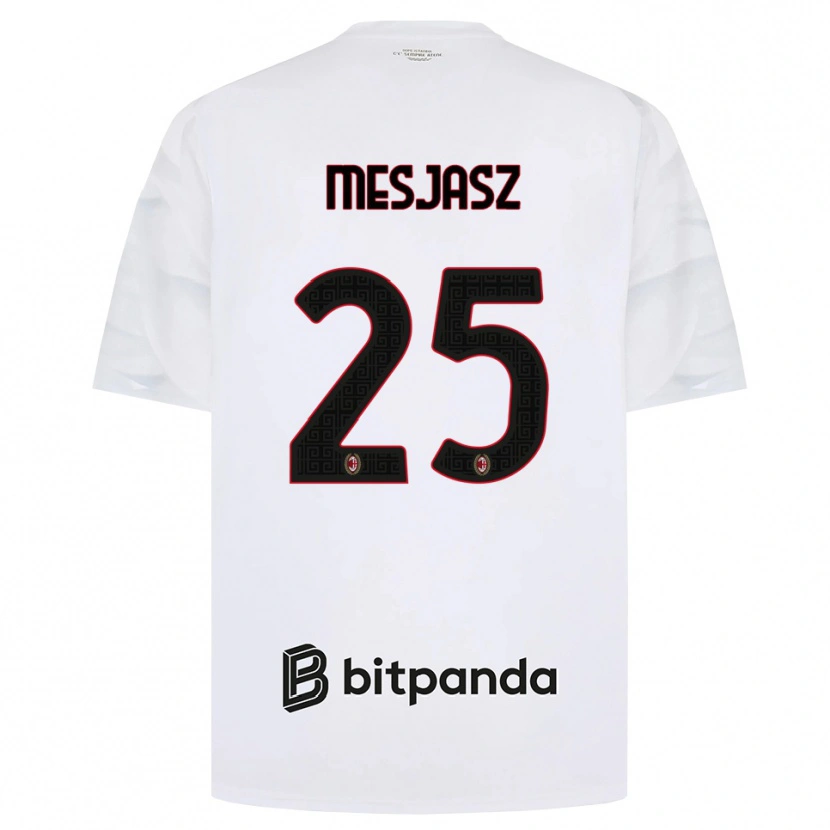 Danxen Homme Maillot Malgorzata Mesjasz #25 Blanc Rouge Noir Tenues Extérieur 2026/27 T-Shirt