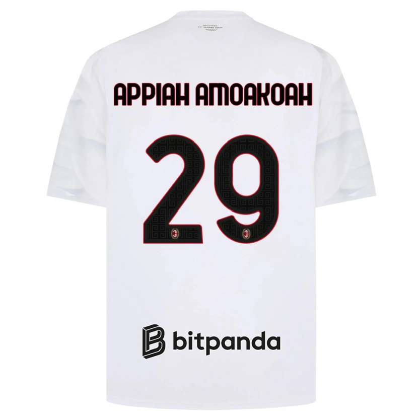 Danxen Homme Maillot Karen Appiah Amoakoah #29 Blanc Rouge Noir Tenues Extérieur 2026/27 T-Shirt