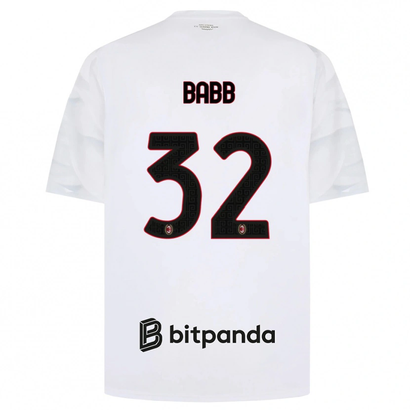 Danxen Homme Maillot Selena Delia Babb #32 Blanc Rouge Noir Tenues Extérieur 2026/27 T-Shirt