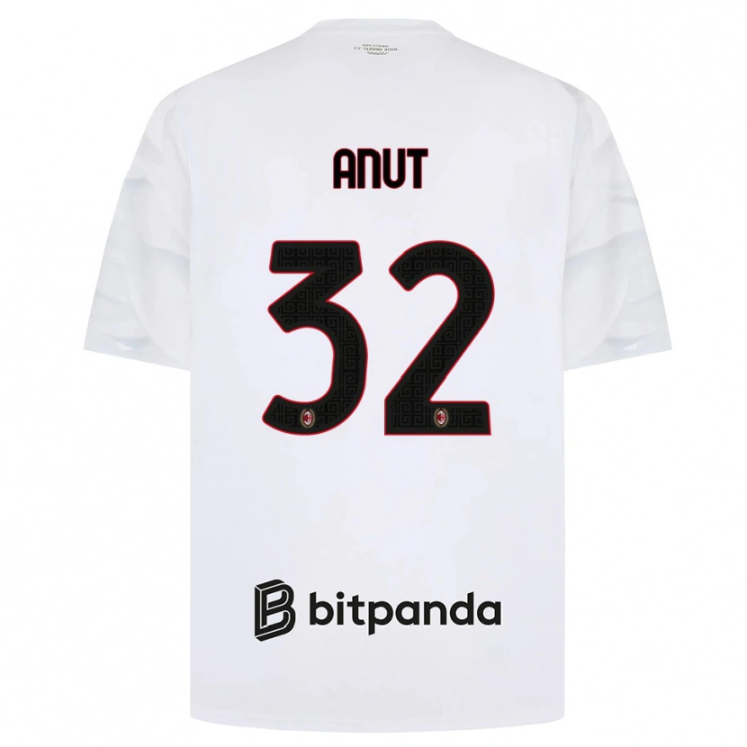 Danxen Homme Maillot Niccolo Anut #32 Blanc Rouge Noir Tenues Extérieur 2026/27 T-Shirt