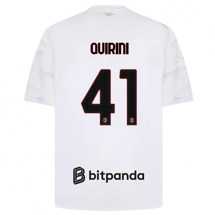 Danxen Homme Maillot Ettore Quirini #41 Blanc Rouge Noir Tenues Extérieur 2026/27 T-Shirt