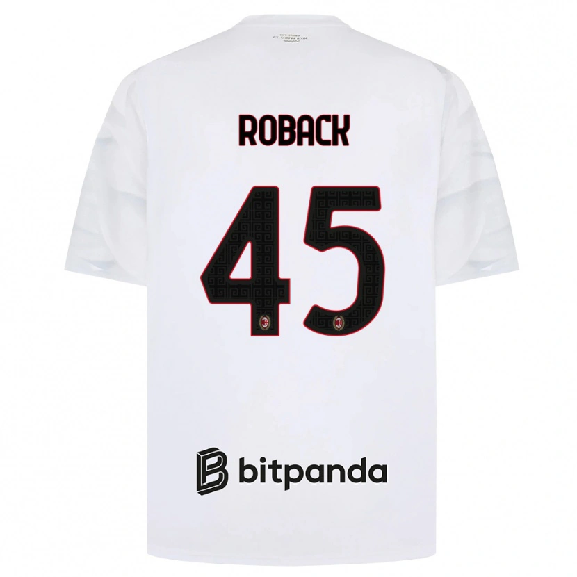 Danxen Homme Maillot Emil Roback #45 Blanc Rouge Noir Tenues Extérieur 2026/27 T-Shirt