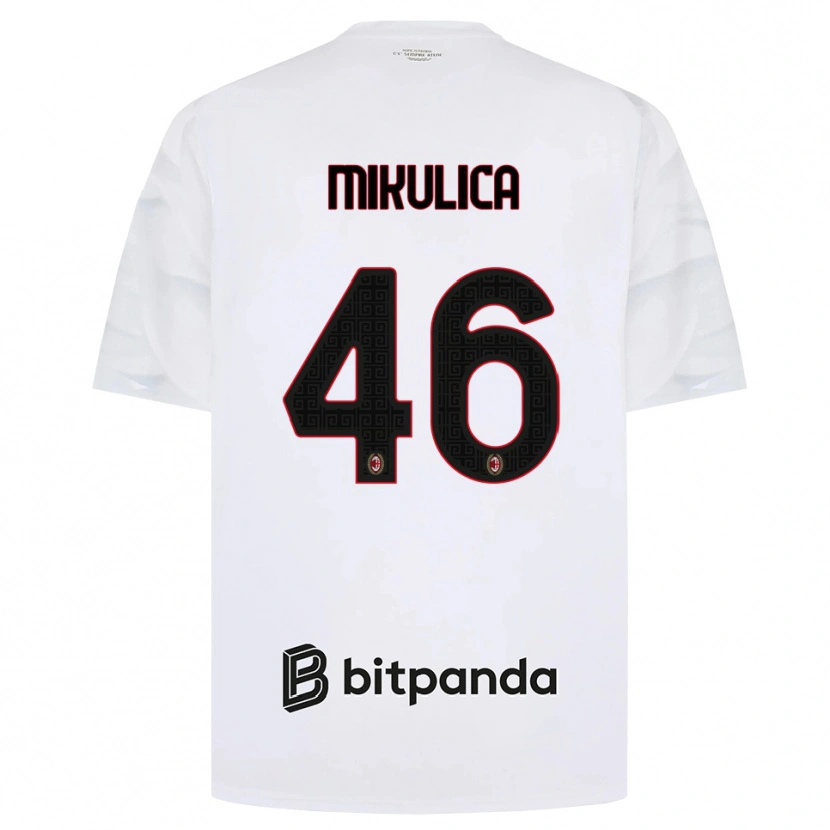Danxen Homme Maillot Petra Mikulica #46 Blanc Rouge Noir Tenues Extérieur 2026/27 T-Shirt