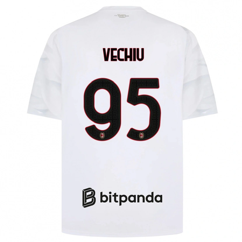 Danxen Homme Maillot Christian Vechiu #95 Blanc Rouge Noir Tenues Extérieur 2026/27 T-Shirt
