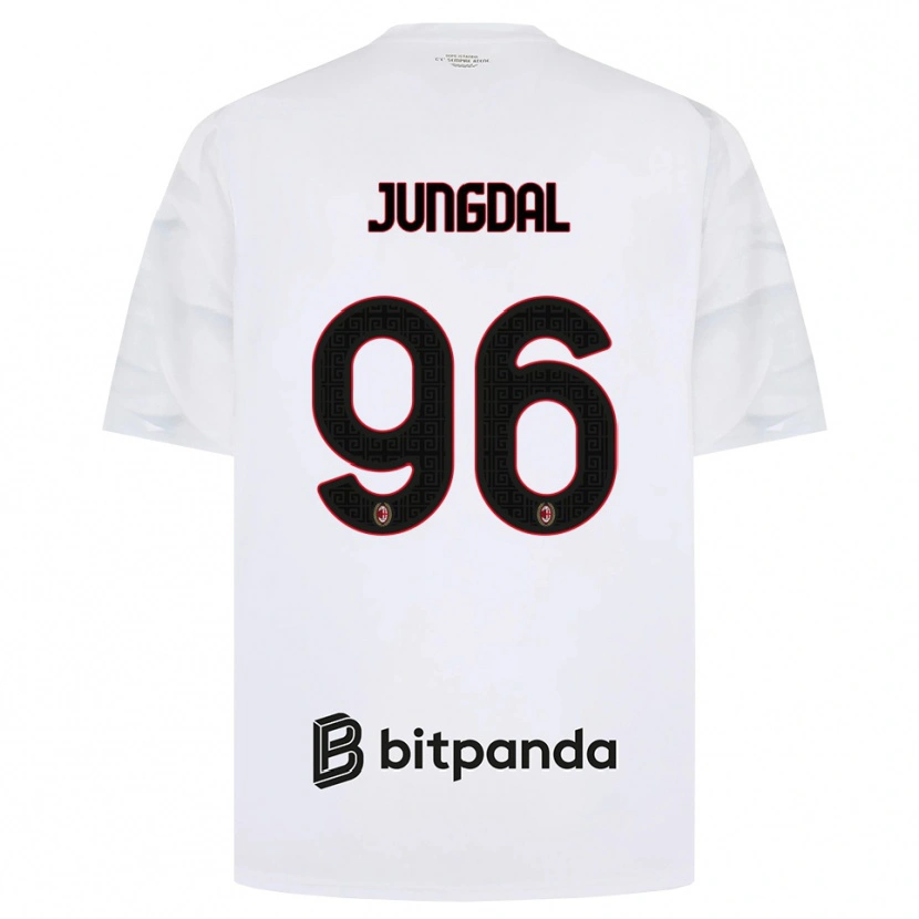Danxen Homme Maillot Andreas Jungdal #96 Blanc Rouge Noir Tenues Extérieur 2026/27 T-Shirt
