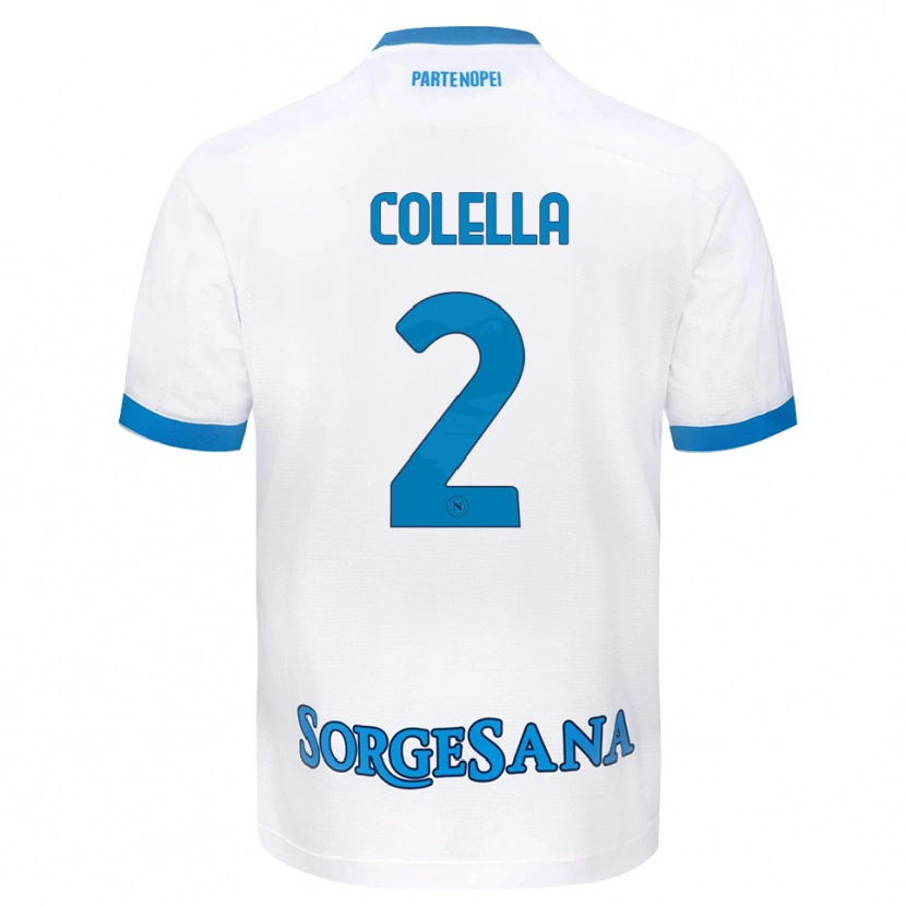 Danxen Homme Maillot Raffaele Colella #2 Blanc Bleu Ciel Tenues Extérieur 2026/27 T-Shirt