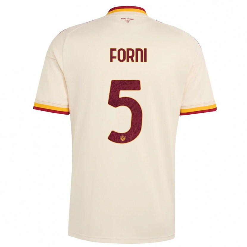 Danxen Homme Maillot Matteo Forni #5 Champagne Rouge Jaune Tenues Extérieur 2026/27 T-Shirt