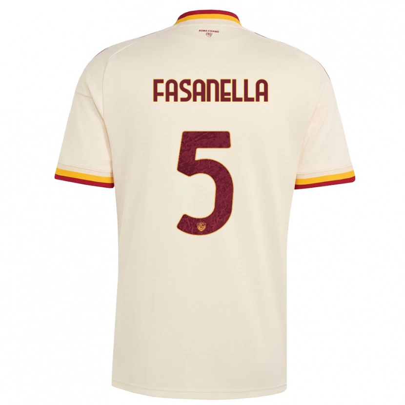 Danxen Homme Maillot Rafael Fasanella #5 Champagne Rouge Jaune Tenues Extérieur 2026/27 T-Shirt