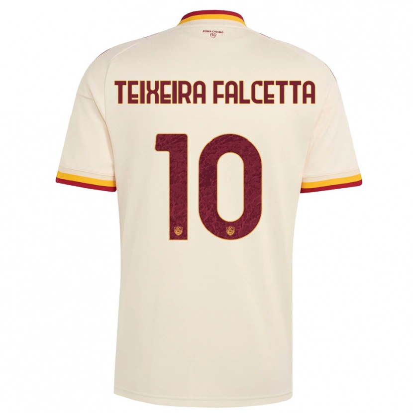 Danxen Homme Maillot Pietro Teixeira Falcetta #10 Champagne Rouge Jaune Tenues Extérieur 2026/27 T-Shirt
