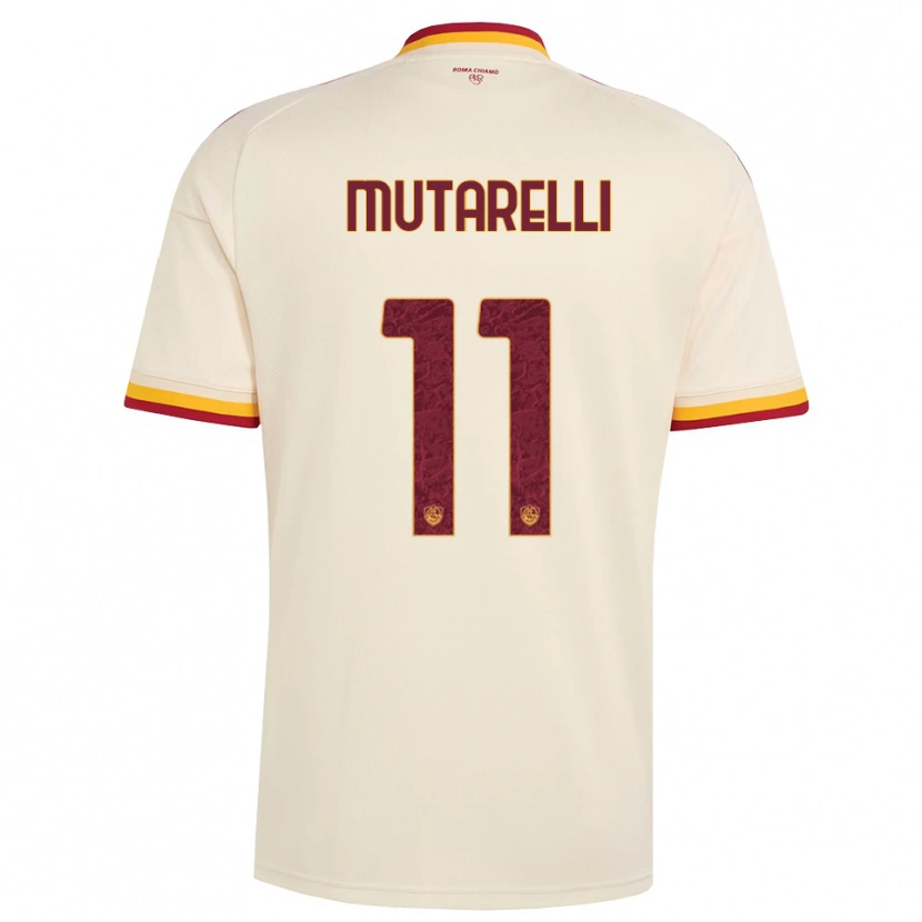Danxen Homme Maillot Matteo Mutarelli #11 Champagne Rouge Jaune Tenues Extérieur 2026/27 T-Shirt