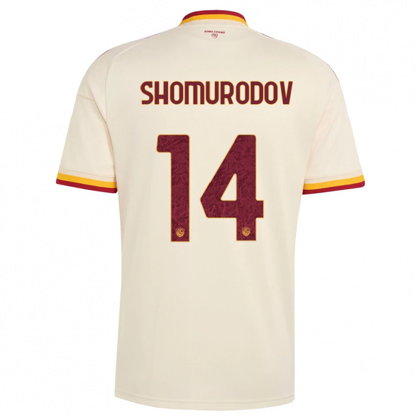 Danxen Homme Maillot Eldor Shomurodov #14 Champagne Rouge Jaune Tenues Extérieur 2026/27 T-Shirt