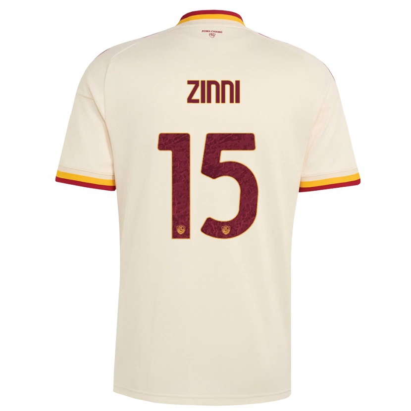 Danxen Homme Maillot Raul Zinni #15 Champagne Rouge Jaune Tenues Extérieur 2026/27 T-Shirt
