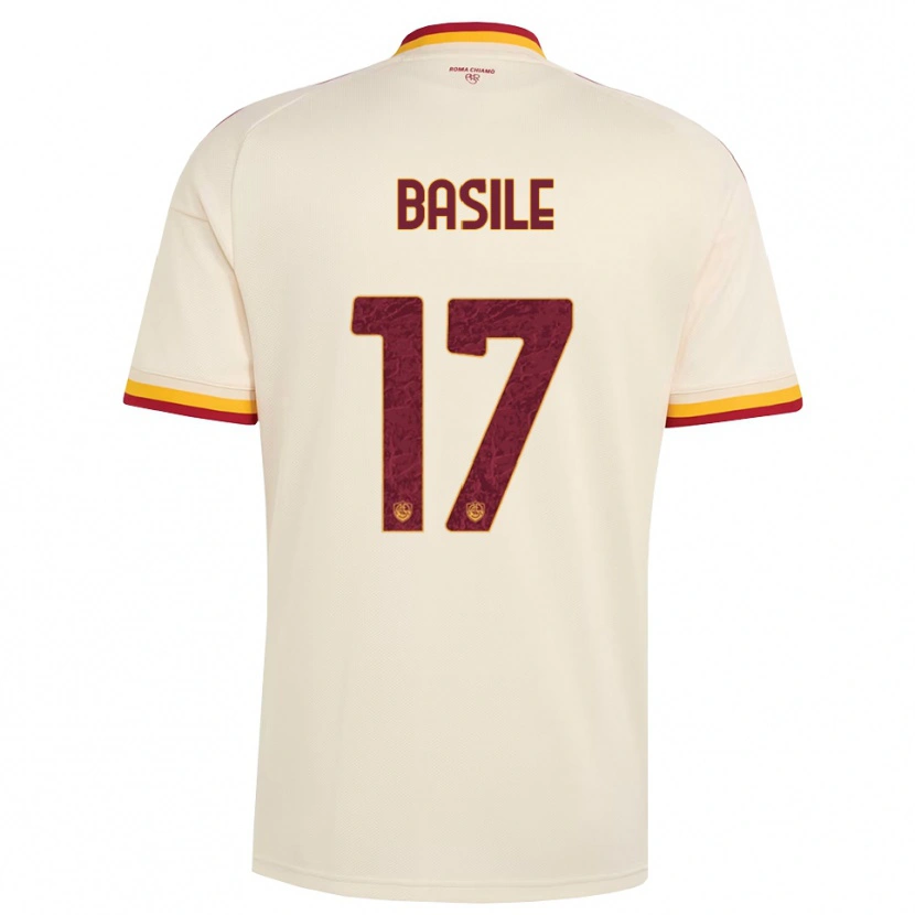 Danxen Homme Maillot Emmanuel Basile #17 Champagne Rouge Jaune Tenues Extérieur 2026/27 T-Shirt