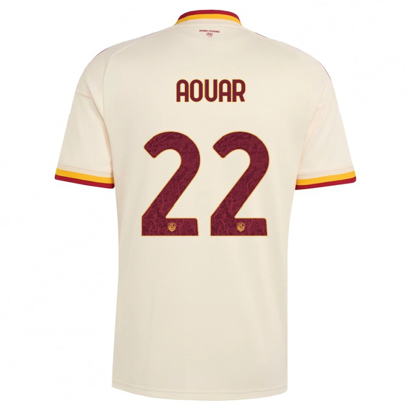 Danxen Homme Maillot Houssem Aouar #22 Champagne Rouge Jaune Tenues Extérieur 2026/27 T-Shirt