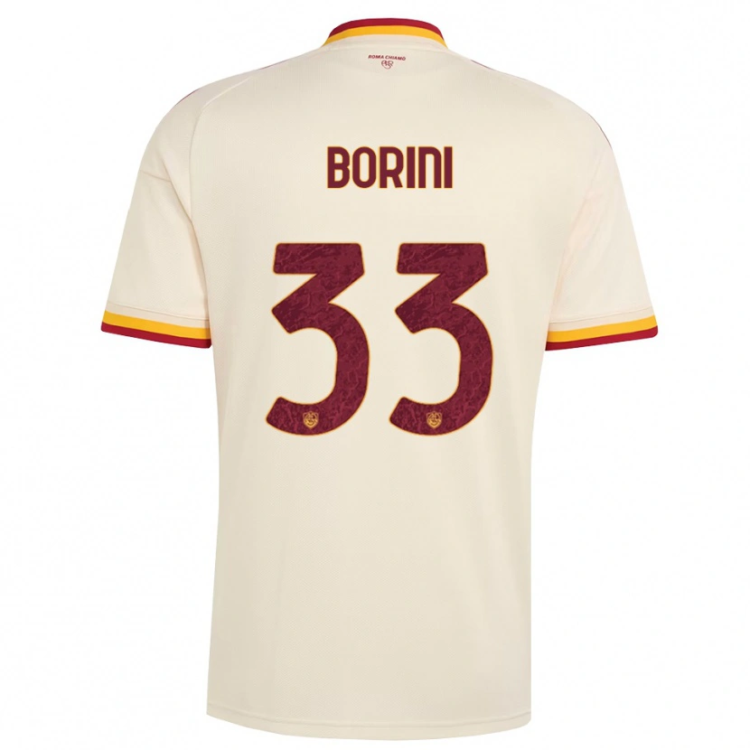 Danxen Homme Maillot Joyce Borini #33 Champagne Rouge Jaune Tenues Extérieur 2026/27 T-Shirt
