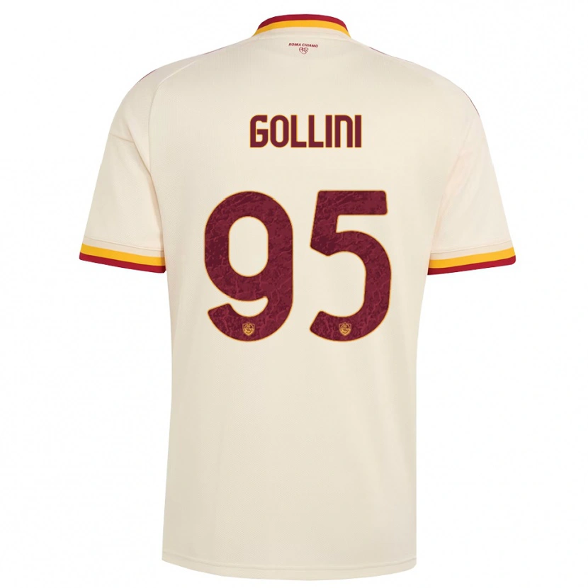 Danxen Homme Maillot Pierluigi Gollini #95 Champagne Rouge Jaune Tenues Extérieur 2026/27 T-Shirt