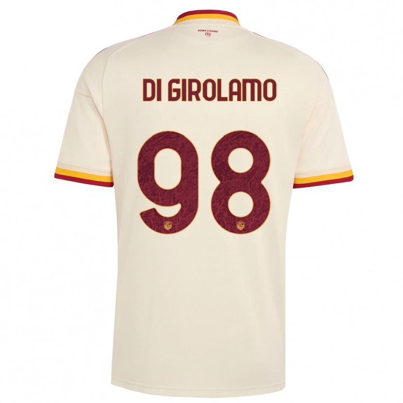 Danxen Homme Maillot Anita Di Girolamo #98 Champagne Rouge Jaune Tenues Extérieur 2026/27 T-Shirt