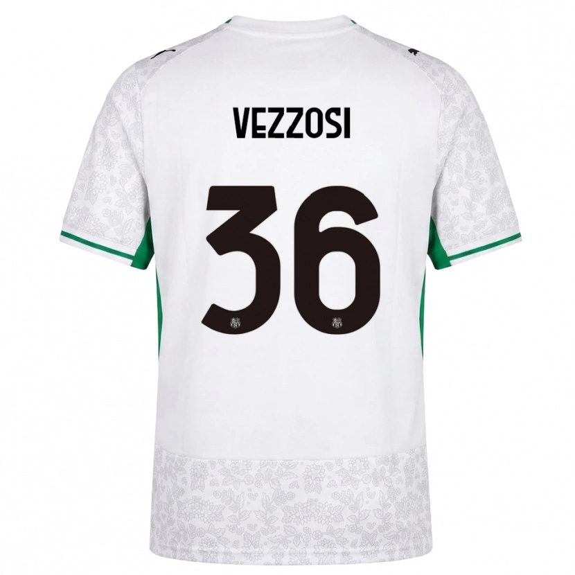 Danxen Homme Maillot Giorgio Vezzosi #36 Blanc Noir Vert Tenues Extérieur 2026/27 T-Shirt