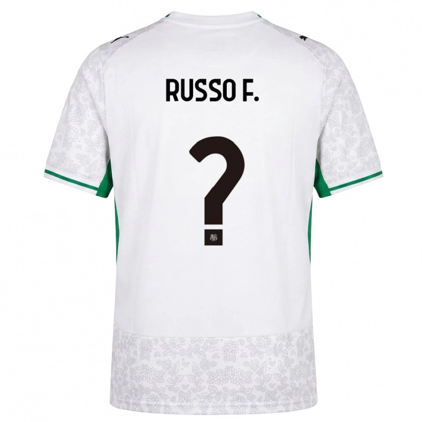 Danxen Homme Maillot Flavio Russo #0 Blanc Noir Vert Tenues Extérieur 2026/27 T-Shirt