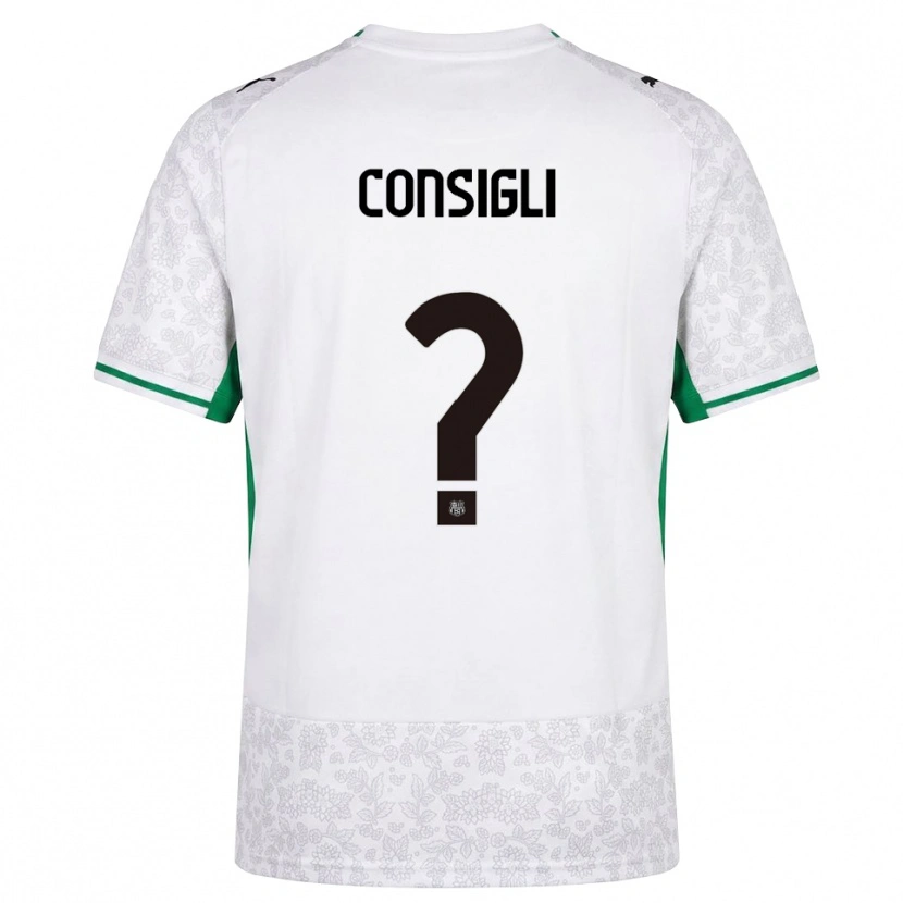 Danxen Homme Maillot Andrea Consigli #0 Blanc Noir Vert Tenues Extérieur 2026/27 T-Shirt