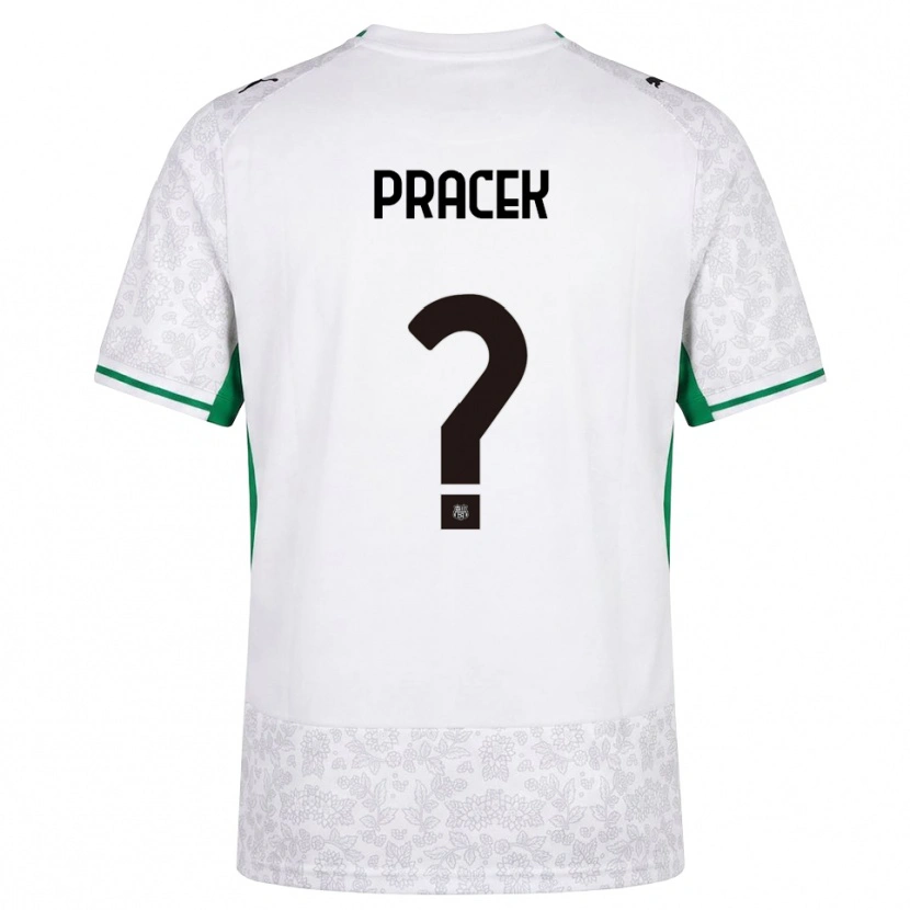 Danxen Homme Maillot Lorenzo Pracek #0 Blanc Noir Vert Tenues Extérieur 2026/27 T-Shirt