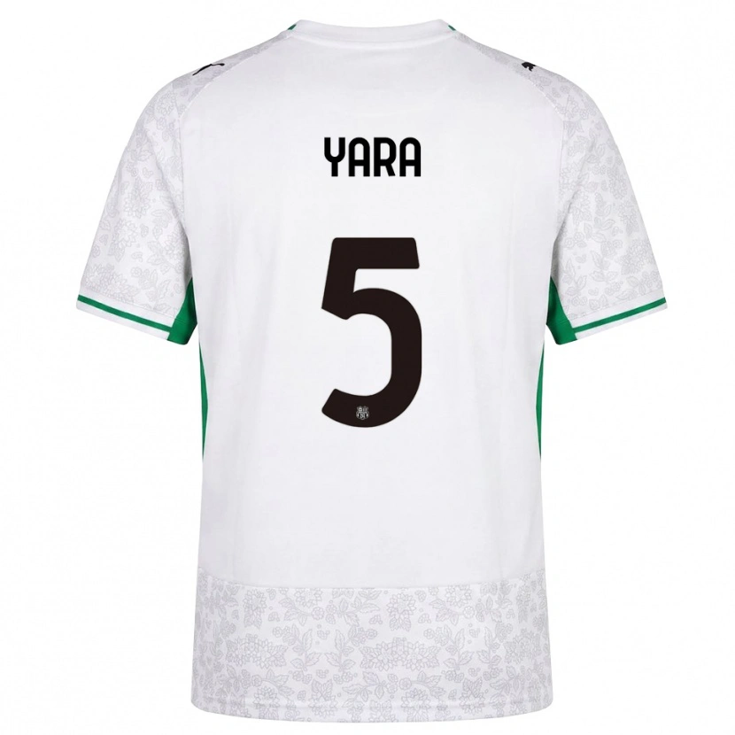 Danxen Homme Maillot Moussa Yara #5 Blanc Noir Vert Tenues Extérieur 2026/27 T-Shirt