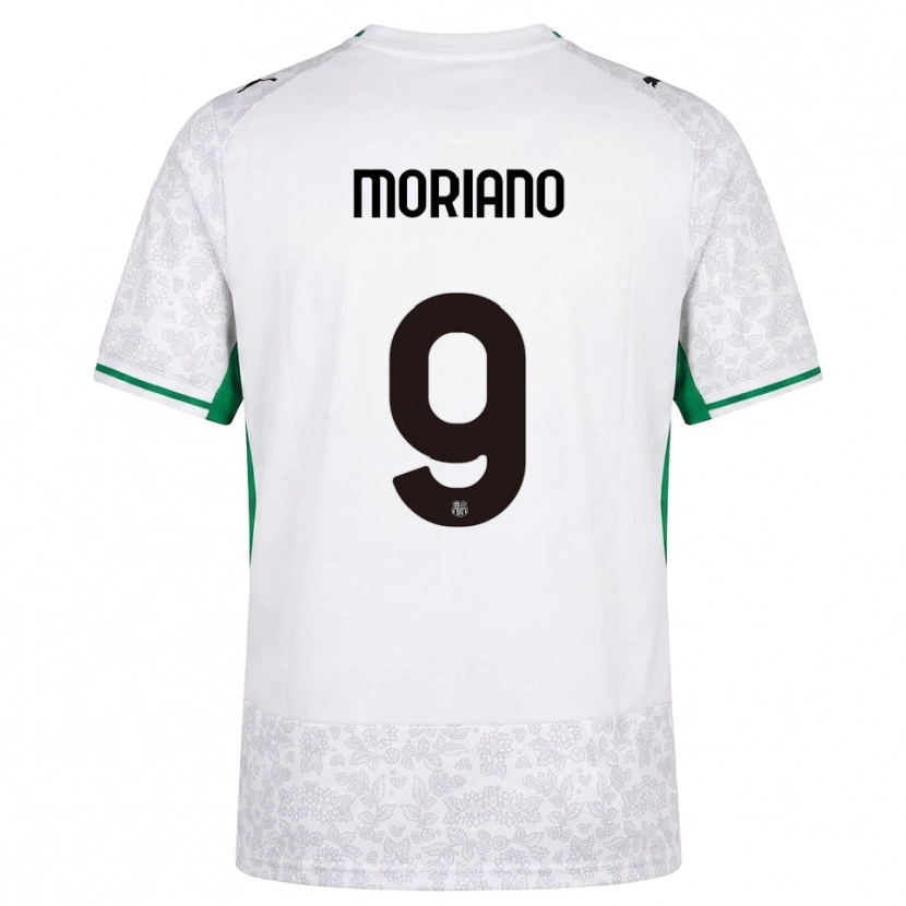 Danxen Homme Maillot Andrea Moriano #9 Blanc Noir Vert Tenues Extérieur 2026/27 T-Shirt