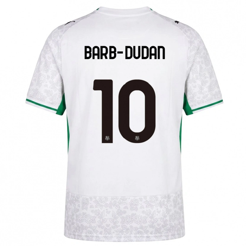 Danxen Homme Maillot Marco Barb-Dudan #10 Blanc Noir Vert Tenues Extérieur 2026/27 T-Shirt