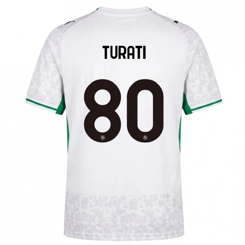 Danxen Homme Maillot Stefano Turati #80 Blanc Noir Vert Tenues Extérieur 2026/27 T-Shirt