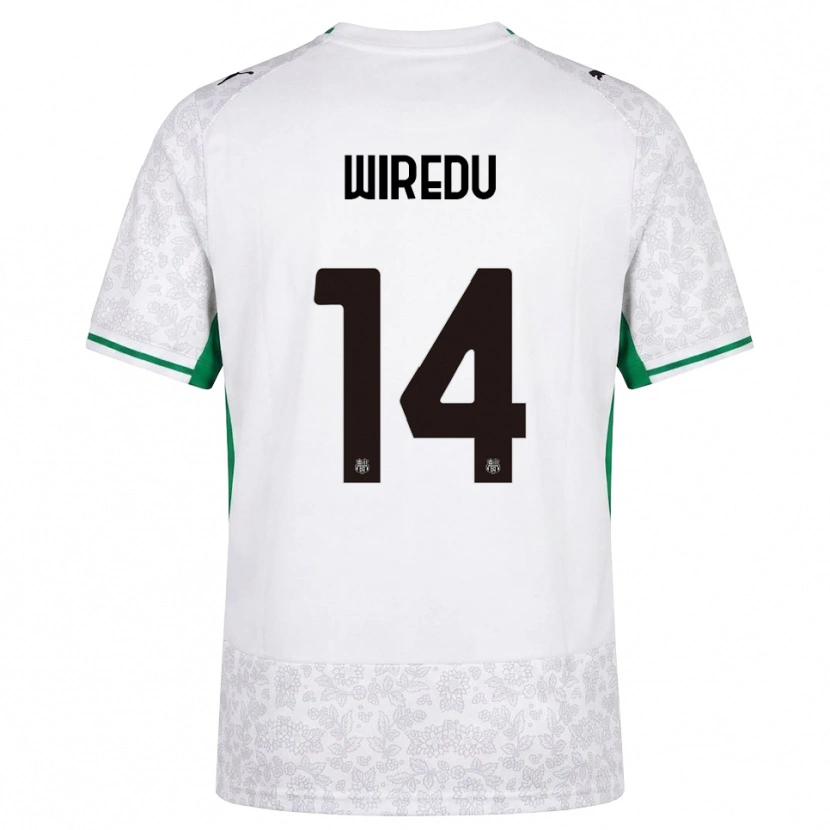 Danxen Homme Maillot Francis Wiredu #14 Blanc Noir Vert Tenues Extérieur 2026/27 T-Shirt