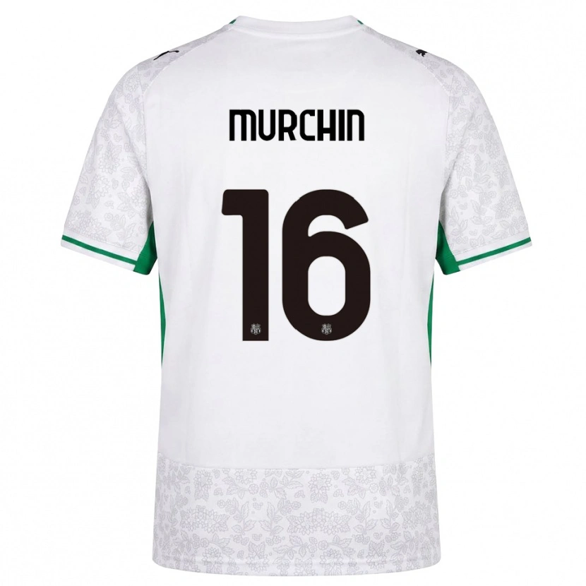 Danxen Homme Maillot Adrian Murchin #16 Blanc Noir Vert Tenues Extérieur 2026/27 T-Shirt