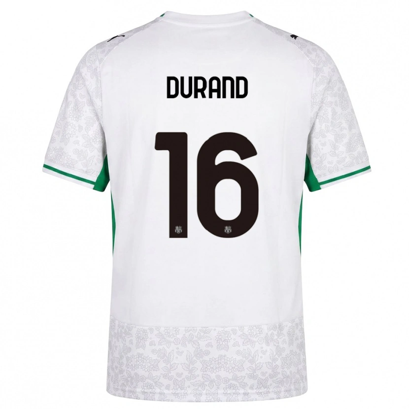 Danxen Homme Maillot Solène Durand #16 Blanc Noir Vert Tenues Extérieur 2026/27 T-Shirt