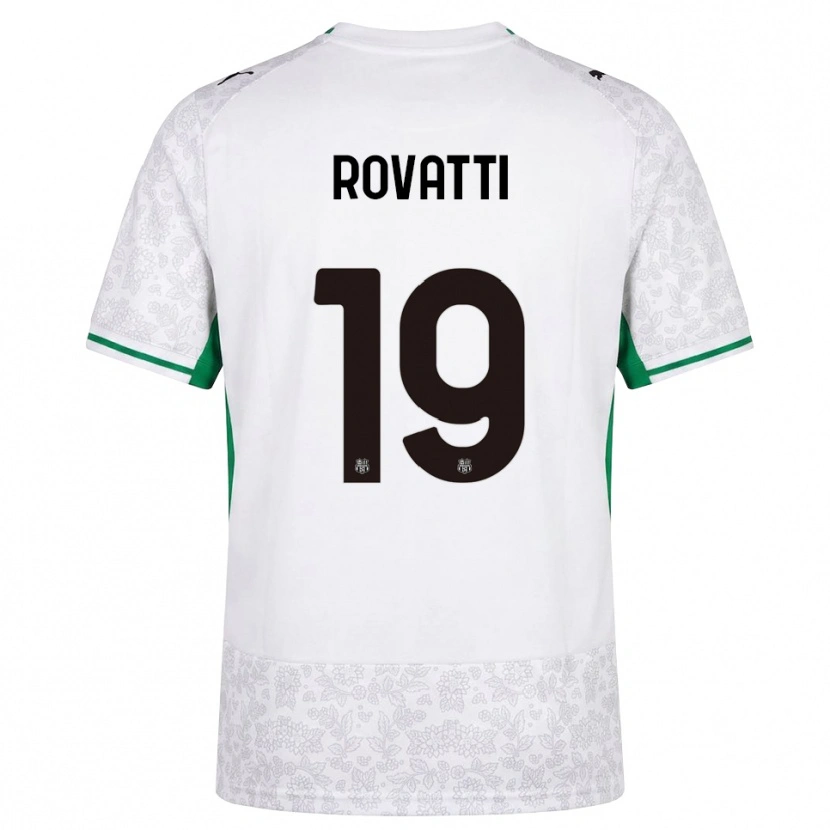 Danxen Homme Maillot Matteo Rovatti #19 Blanc Noir Vert Tenues Extérieur 2026/27 T-Shirt