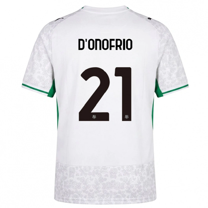 Danxen Homme Maillot Karol D'onofrio #21 Blanc Noir Vert Tenues Extérieur 2026/27 T-Shirt