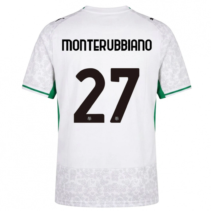 Danxen Homme Maillot Valeria Monterubbiano #27 Blanc Noir Vert Tenues Extérieur 2026/27 T-Shirt