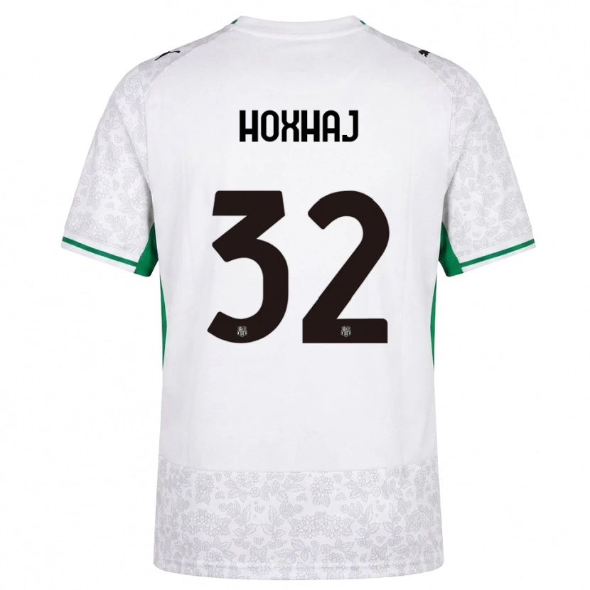 Danxen Homme Maillot Kristina Hoxhaj #32 Blanc Noir Vert Tenues Extérieur 2026/27 T-Shirt