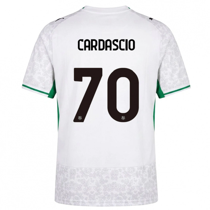 Danxen Homme Maillot Alessandro Cardascio #70 Blanc Noir Vert Tenues Extérieur 2026/27 T-Shirt