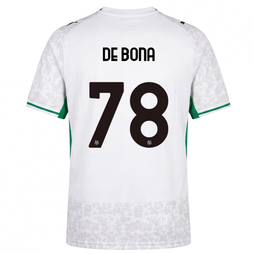 Danxen Homme Maillot Francesca De Bona #78 Blanc Noir Vert Tenues Extérieur 2026/27 T-Shirt