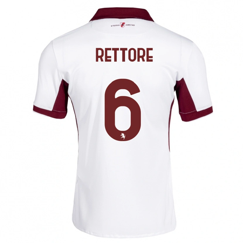 Danxen Homme Maillot Mirko Rettore #6 Bourgogne Blanc Rouge Tenues Extérieur 2026/27 T-Shirt