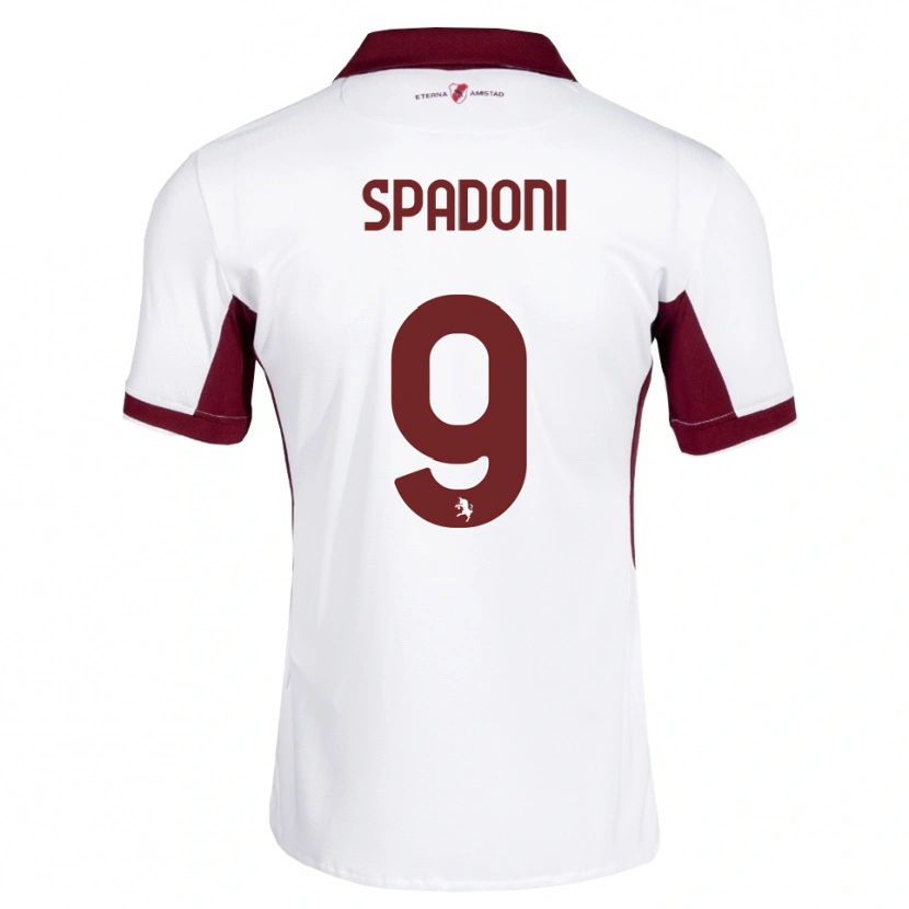 Danxen Homme Maillot Arthur Spadoni #9 Bourgogne Blanc Rouge Tenues Extérieur 2026/27 T-Shirt