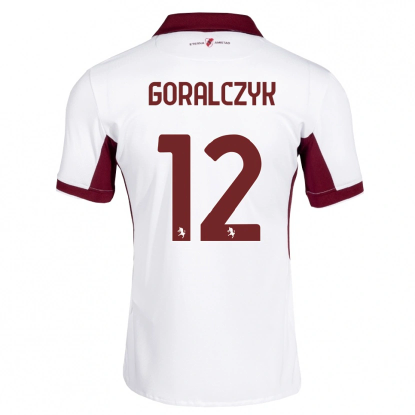 Danxen Homme Maillot Karol Goralczyk #12 Bourgogne Blanc Rouge Tenues Extérieur 2026/27 T-Shirt