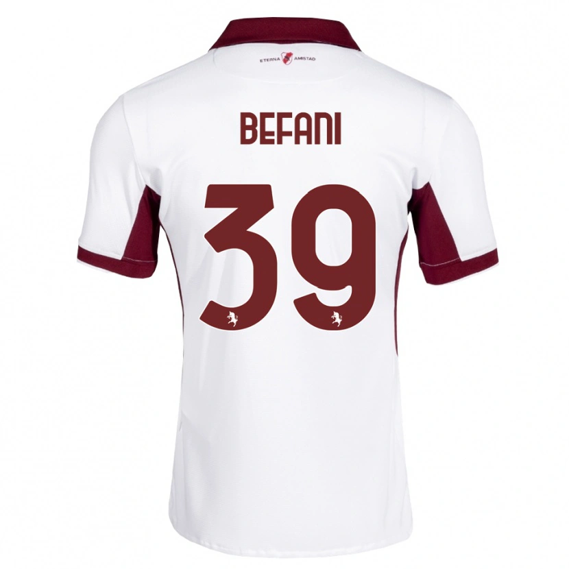 Danxen Homme Maillot Haron Befani #39 Bourgogne Blanc Rouge Tenues Extérieur 2026/27 T-Shirt