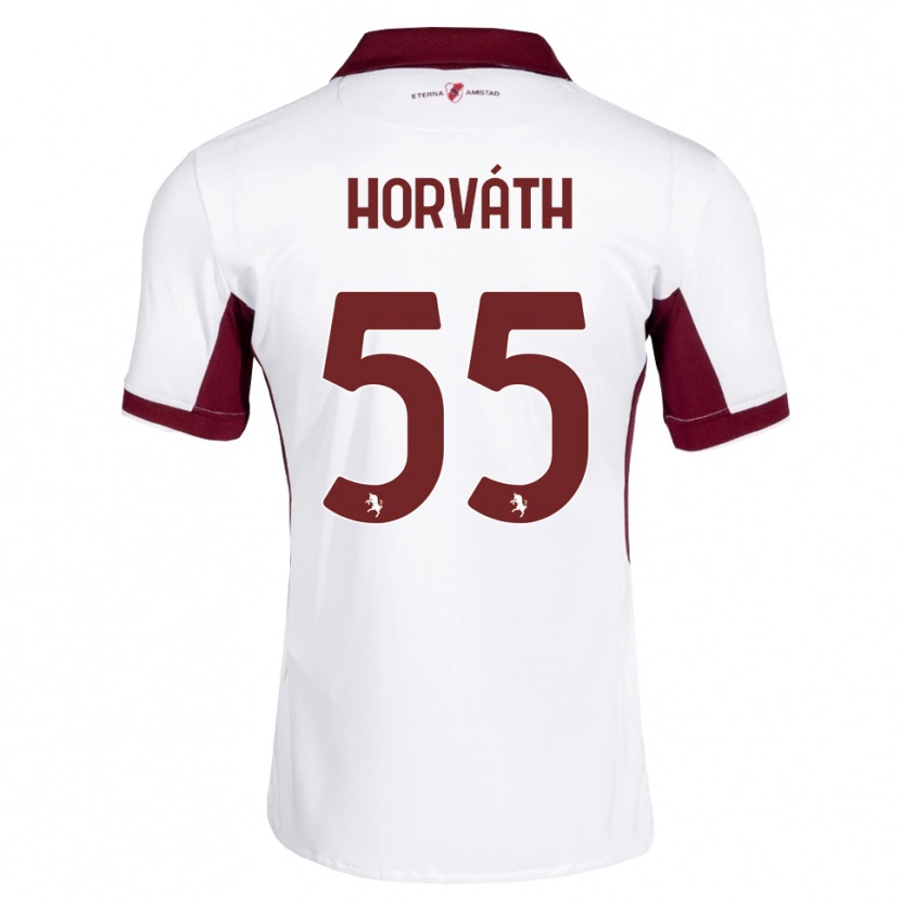 Danxen Homme Maillot Krisztofer Horváth #55 Bourgogne Blanc Rouge Tenues Extérieur 2026/27 T-Shirt